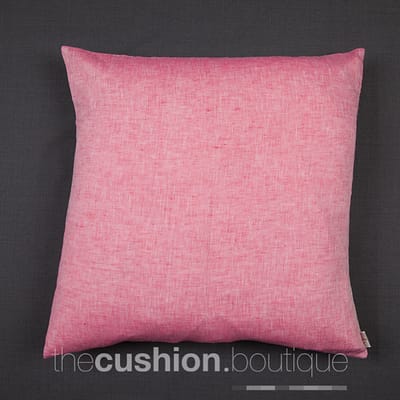Pop of Chambray Pink with linen cushion
