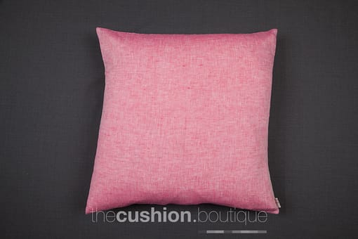 Pop of Chambray Pink with linen cushion